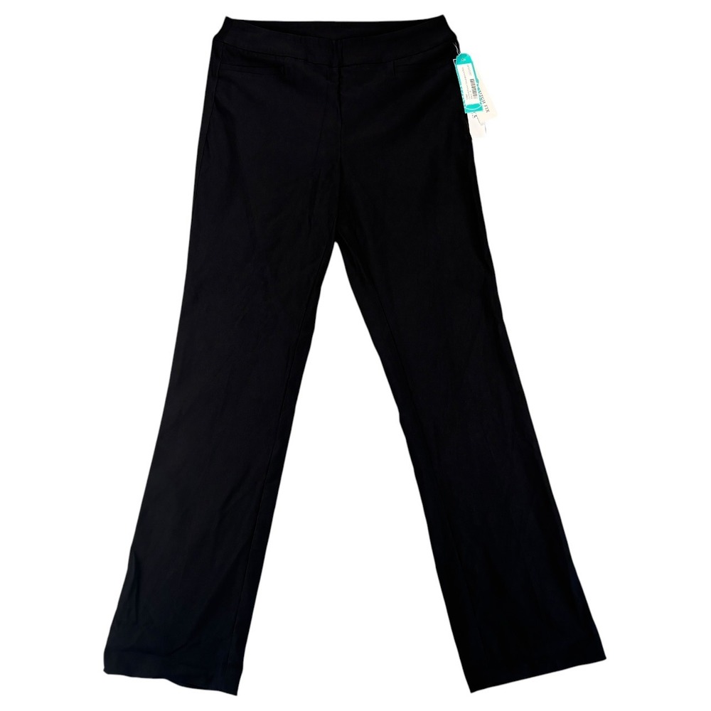 NWT Tribal Fia Bootcut Pants Womens 8 Black Pull On Stretch Office Siren Work